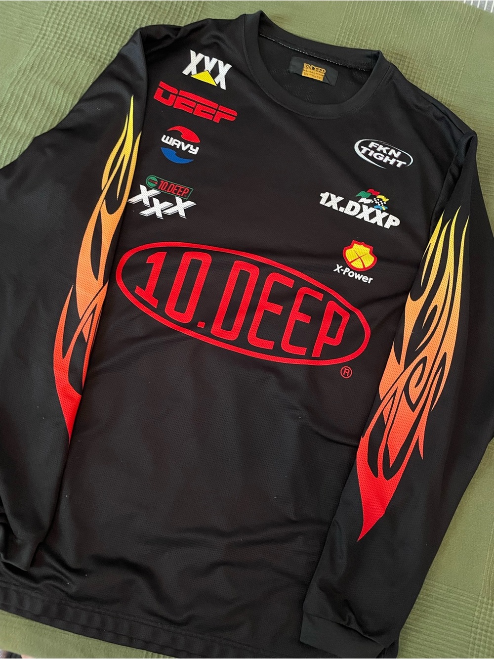 10DEEP NASCAR FLAME L/S